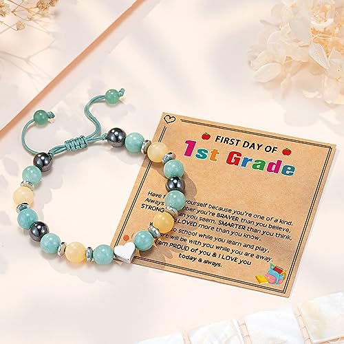 UPROMI To My Daughter/Granddaughter/Niece Bracelet Gifts for Girls - style: First Day of 1st Grade