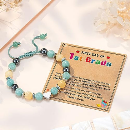 UPROMI To My Daughter/Granddaughter/Niece Bracelet Gifts for Girls - style: First Day of 1st Grade