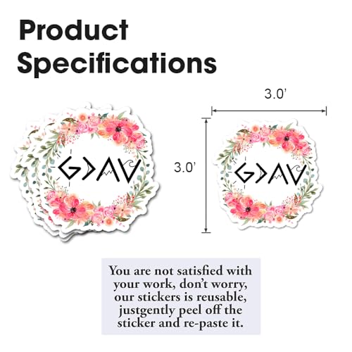 God is Greater Than The Highs and Lows Stickers Christian Faith Jesus Decals Vinyl Waterproof Journaling Aesthetic Bible Verse Stickers for Water Bottles Laptop (God is Greater) - color: God is Greater