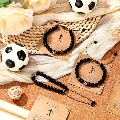 12 Set Sport Adjustable Bracelets Gift - color: Black, size: Soccer