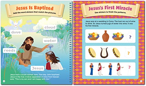 Brain Games - Sticker Activity: Stories of Jesus (For Kids Ages 3-6)