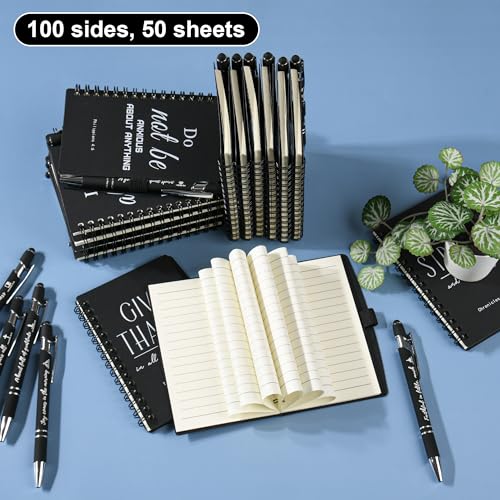 30 Sets Black Christian Prayer Journals with Pens, Christian Gifts for Men - color: black