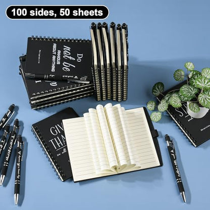 30 Sets Black Christian Prayer Journals with Pens, Christian Gifts for Men - color: black