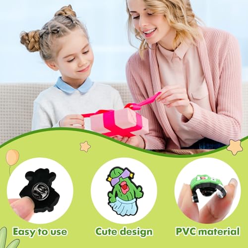 Cute Pins Bulk, Funny Lapel Badge Pins Rubber Brooch Pins for Backpacks, Hats, Bags - style: Pickle-22PCS