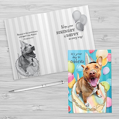 Faithfully Yours Designer Greetings Cute Birthday Boxed Card 12 Pack