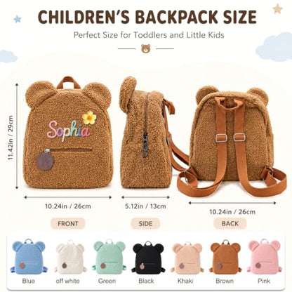 Personalized Toddler Backpack for Girls Boys with Optional Lunch Bag Set - color: Pink Style 2