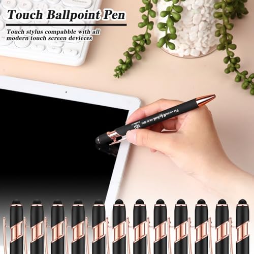Chuangdi 48 Pcs Bible Verse Pens Bulk Black Ink Pens, Black - color: Black