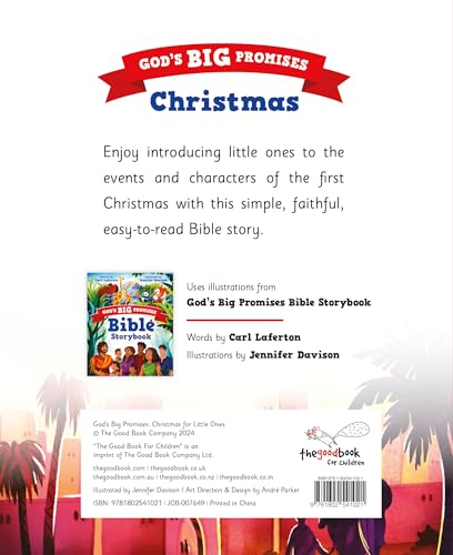 Christmas for Little Ones: God’s Big Promises (Illustrated Bible Story of Jesus’ Birth for Toddlers and Preschoolers Ages 1-3)