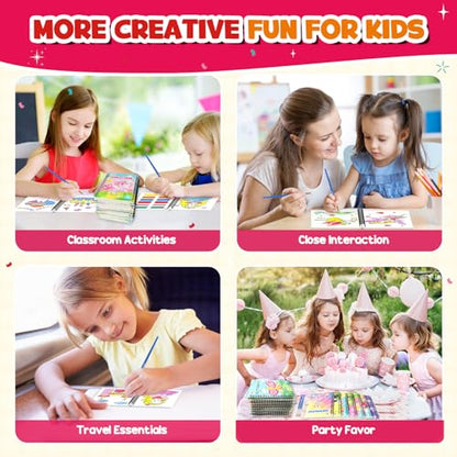 ZMLM 24 Pack Coloring Books - Birthday Party Favors for Kids 4-8 Craft Gift - style: Girl