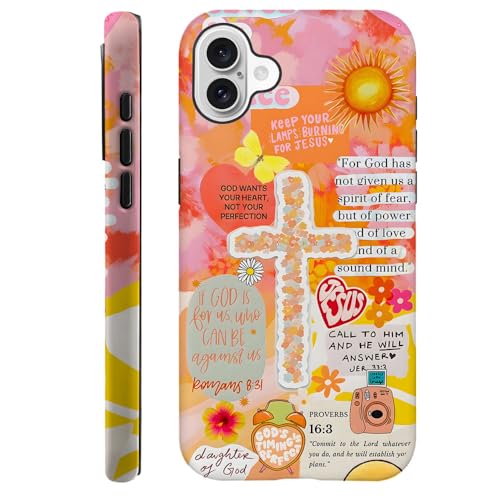 Compatible with iPhone 16 Plus,Durable & Shockproof Phone Case Cover Design - Collage Jesus Bible Verses - color: Collage Jesus Bible Verses, size: iPhone 16 Plus