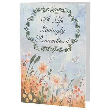Sympathy Card With Printed Verse Premium A5 Size UK Made