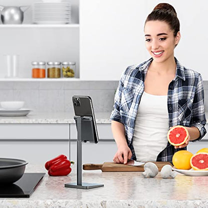 OMOTON CA02 Cell Phone Stand with Charging Hole for Desk Lightweight Gray - color: Gray