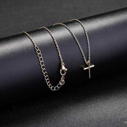 Dainty Gold Cross Necklace for Women, 14K Gold Plated Small Jesus Cross Pendant Necklace, Christian Necklace for Women, Simple Gold Necklace, Everyday Jewelry, Gold Pendant Necklace, Birthday Gift