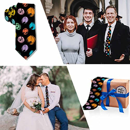 Men's Ties Novelty Tie Necktie for Men Teen Boys Multicolor Tie Party Holiday Thanksgiving Christmas - color: Musical Notes Multicolor