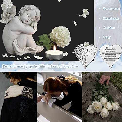 Fumete 100 Sets Heart Pocket Hug Token Angel Coins Prayer Cards, English - style: English