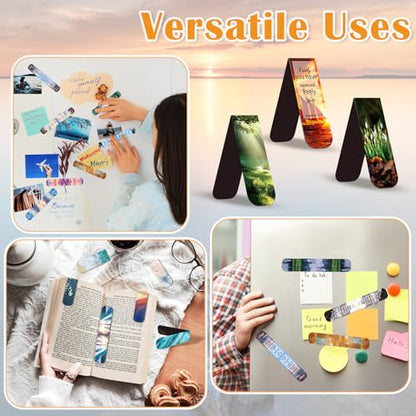 Bible Magnetic Bookmarks Christian Scenery Magnet Bookmark Clips - color: 100-bible & Without Bible