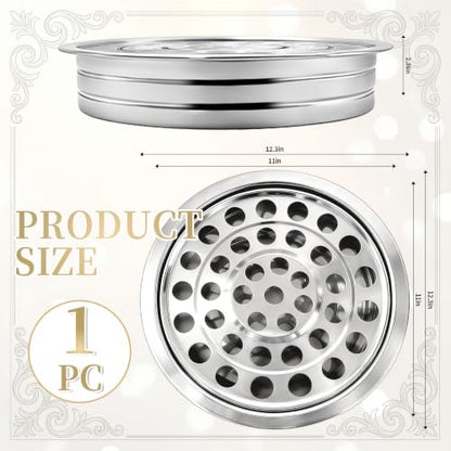 Stainless Steel Communion Tray, 40 Cup Openings, Stackable Silver Church Communion Cup Holder for Worship Services, Holy Communion Supplies, 1 Tray Only, Cups and Lid Not Included - color: Silver