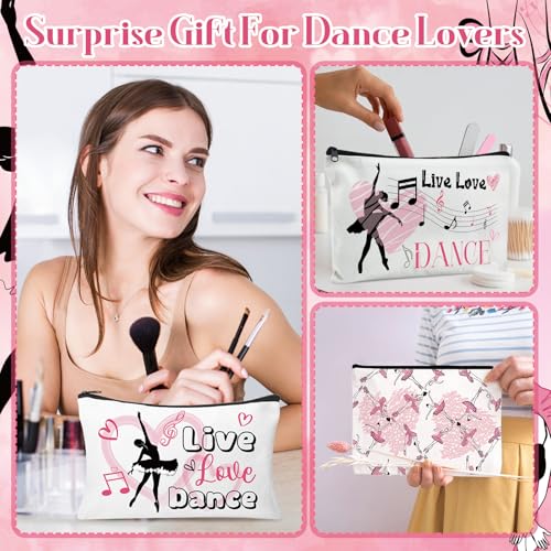 30pcs Dance Makeup Bag Dance Cosmetic Bags Dancer Gifts Survival Kit Pouch Travel Toiletry Bag Mothers Day Gifts for Girls Women Dance Teacher Competition - style: Dancer