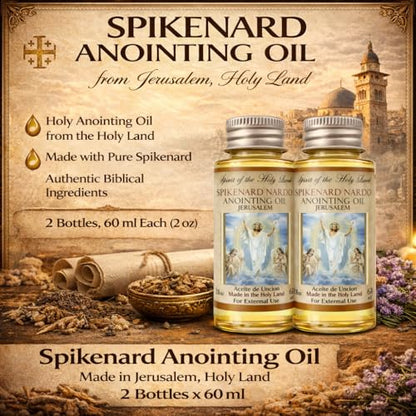 TALISMAN4U Spikenard Anointing Oil from Jerusalem, 2 x 60 ml