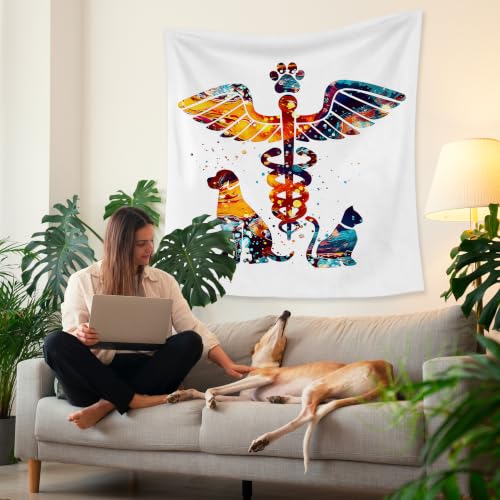 HUGANE Veterinarian Office Tapestry Wall Decor 50x60 Inch - color: colour-13