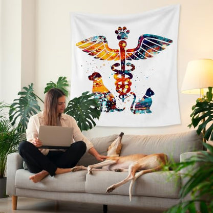 HUGANE Veterinarian Office Tapestry Wall Decor 50x60 Inch - color: colour-13