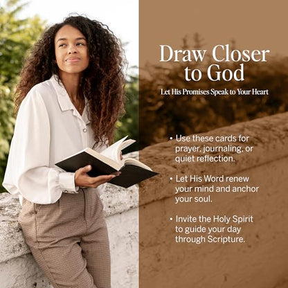 Yesha 52 Heavenly Promises Pocket Bible Verse Cards | Discovering God's Heart for You | Compact Christian Affirmation Cards for Daily Devotional Prayer | Premium Pocket-Size Faith Gift for Men & Women
