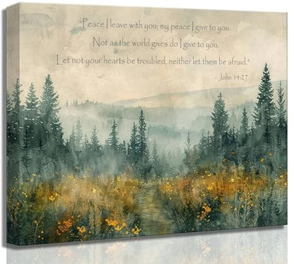 Christian Bible Canvas Wall art 24x36in - color: Bible-Canvas, size: 36"L x 24"W