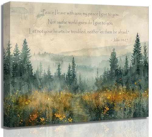 Christian Bible Canvas Wall art 16x24in - color: Bible-Canvas, size: 24"L x 16"W
