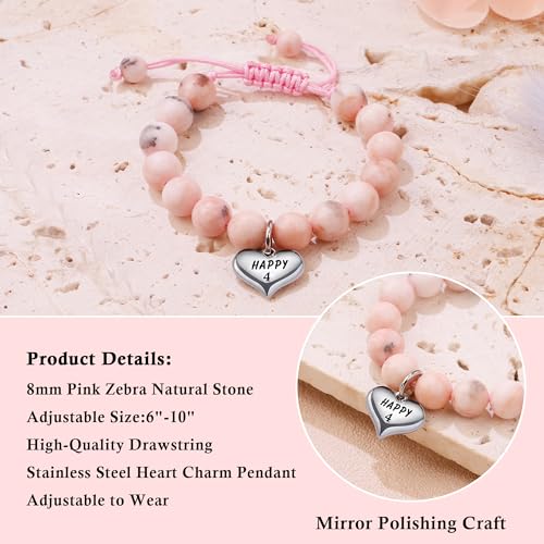 Sereney Birthday Gifts for Girls, 1-16 Year Old Girl Birthday Bracelet Gift - style: 4th Bday