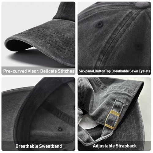 Embroidered Baseball Cap Christian Hat for Men Women - color: Black, style: Faith Usa Flag