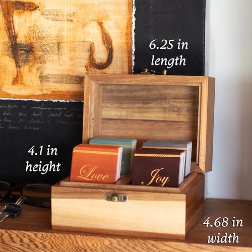 Bible Verse Box, 200 NKJV Scripture and Prayer Cards, Christian Faith Gift