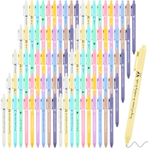 Sayglossy 100 Pcs Christian Spanish Ballpoint Pen Relgious Gift, Classic - color: Classic