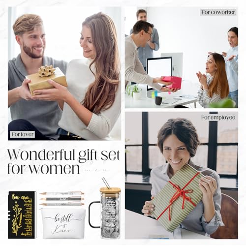Skylety 6 Pcs Christian Gifts Set for Women Bible Study Supplies, Black - color: Black