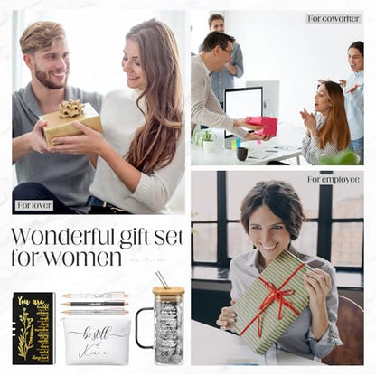 Skylety 6 Pcs Christian Gifts Set for Women Bible Study Supplies, Black - color: Black