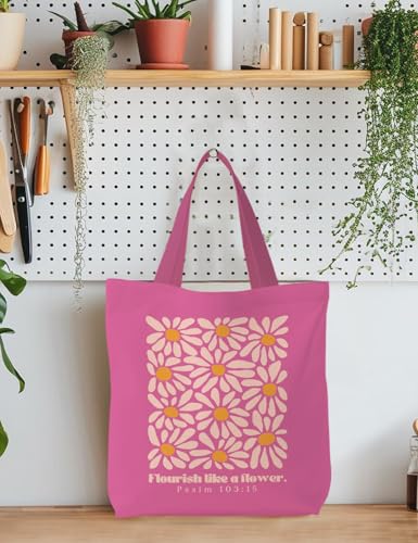 Bible Bags for Women, Christian Tote Bag, Gifts for Christian Women - color: Psalm 103:15