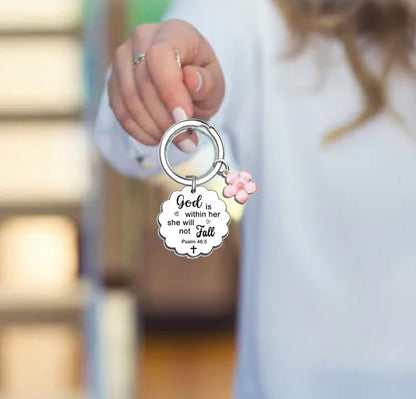 Christian Gifts for Women Bible Verse Christian Keychain Inspirational Spiritual Religious Faith Gifts Stuff Accessories Cute Cross Keychain