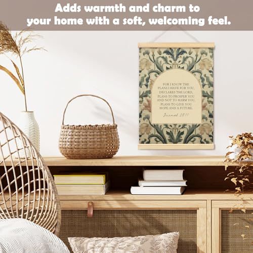 YZSLA Christian Home Decor,Bible Verse Hanging Canvas Decor - color: Bible