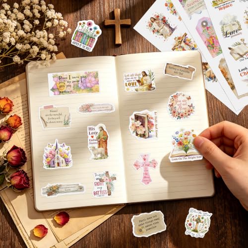 650Pcs+ Bible Sticker Book 48 Sheets Christian Jesus Sticker for journaling