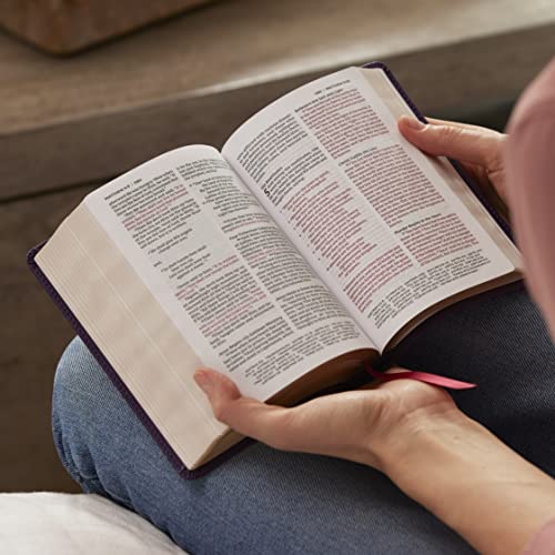 NKJV Compact Paragraph-Style Bible w/ 43,000 Cross References, Purple Leathersoft Zipper Closure, Red Letter, Comfort Print: Holy Bible, New King James Version: Holy Bible, New King James Version