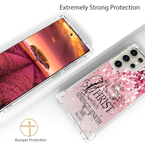 for Samsung Galaxy S25 Ultra Case - Pink Bible Verses - color: Pink Bible Verses, size: Galaxy S25 Ultra