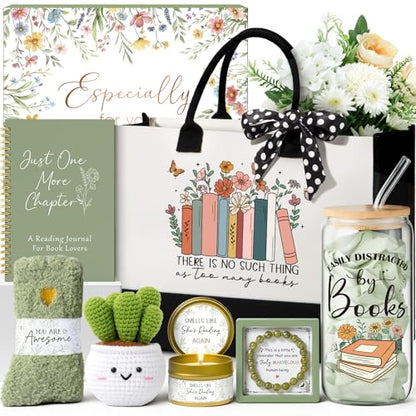 Book Lovers Gifts Set for Women Bookish Gifts, Book Club Gift for Readers - style: Book Lover