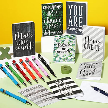 Funrous 32 Pcs Mini Notebooks with Pens Adults Party Favors, Classic - style: Classic