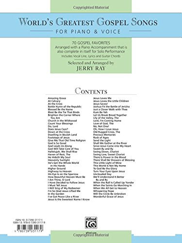 World's Greatest Gospel Songs for Piano & Voice: 70 Gospel Favorites
