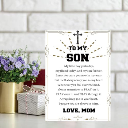 Christian Birthday Card for Son, Religious Gift from Mom - style: AM-448