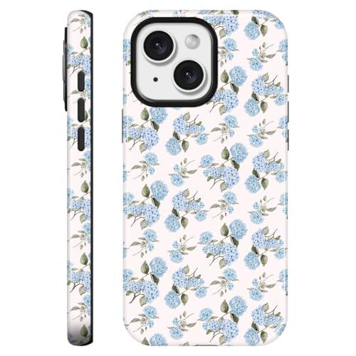 Kairos for iPhone 13 & iPhone 14 Case - Military Protection Blue Hydrangea - color: bluecut, size: iPhone 13 / iPhone 14(6.1",2021/2022)