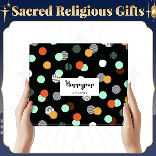 HAPPYPOP Christian Gifts - Religious Bible Socks, Faith Gifts Women Christian Easter Socks - color: Faith Hope Love Black