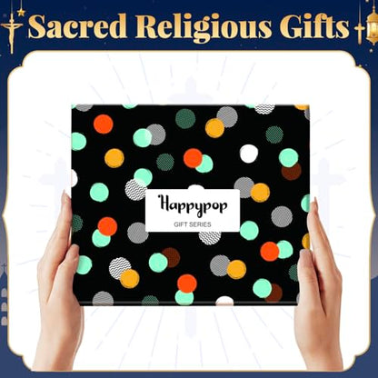 HAPPYPOP Christian Gifts - Religious Bible Socks, Faith Gifts Women Christian Easter Socks - color: Faith Hope Love Black