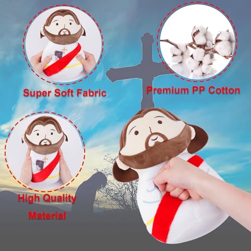 Jesus Plush Doll Bible Stuffed - First Communion Stuffed Animal Jesus Perfect for Kids and Adults Ideal Prayer Gift Religious Keepsake Red 11 Inch - style: Red Jesus Doll
