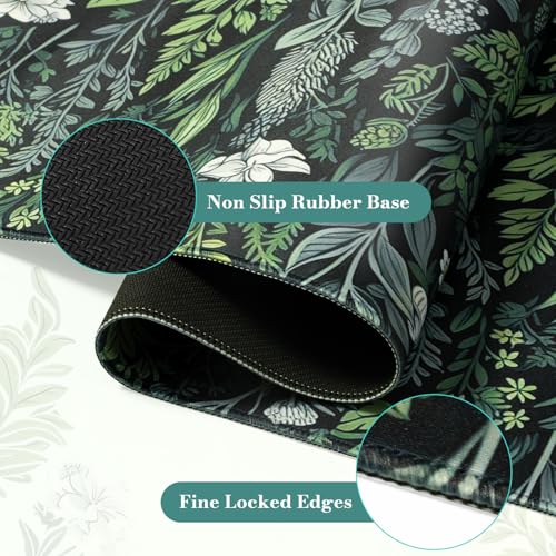 iCasso Desk Mat, Big Desk Pad,XXL Gaming Mouse Pad, Dark Green - color: A-green Grass