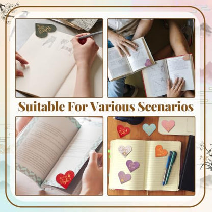 Resurhang 112 Pcs Christian Heart Magnetic Bookmarks Bible Verses Bookmarks Christian Gift for Women Men Inspirational Religious Motivational Page Clips for Club Church Book Lovers Reading Gifts - style: Christian